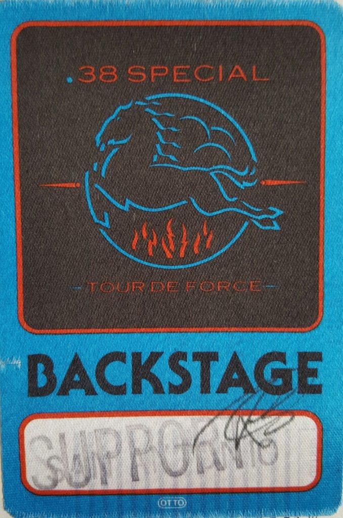 38 Special with Golden Earring backstage pass April 15, 1984 San Francisco - Civic Auditorium